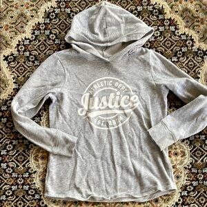 Justice girls light weight hoodie size 10💞💕